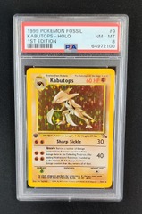Kabutops 9/62 PSA 8 NM-MT 1st Edition Fossil Pokemon Graded Card